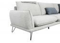 2 Seater L-Shape Corner Lounge with Chaise and Headrest - Wallu